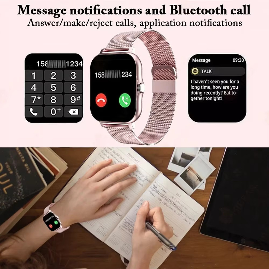 LAXASFIT Smartwatch, 1,83 Zoll, Schwarz, Unisex - Bild 3