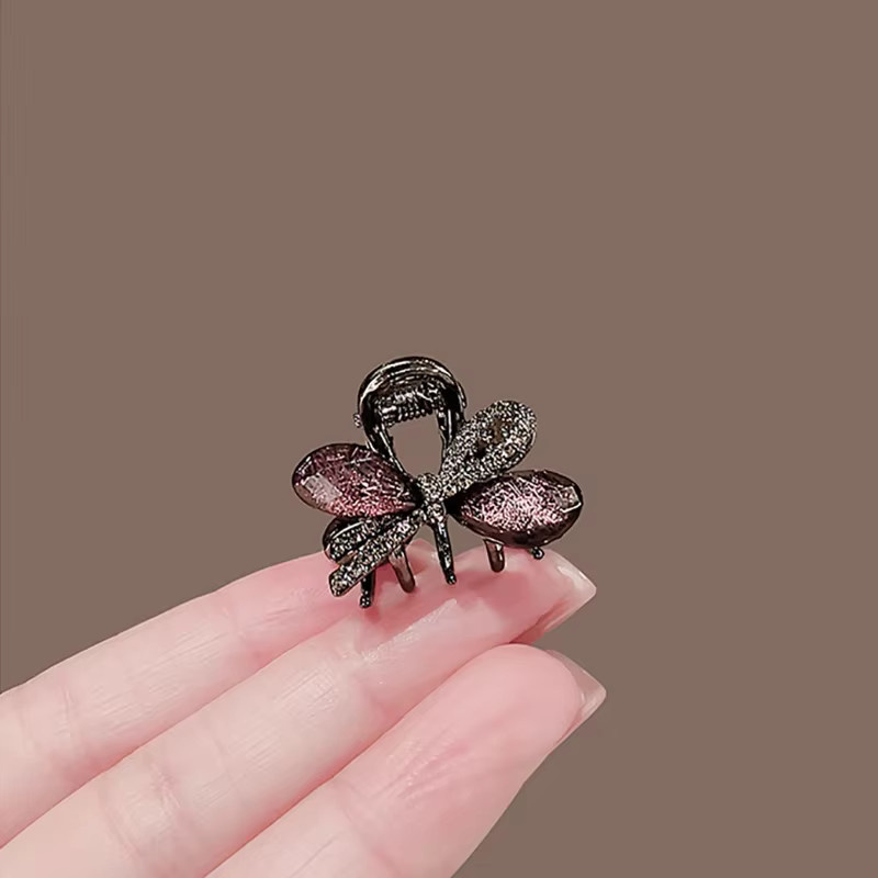 HIYAYZ Haarspange mit Strass-Schleife, Damen - Bild 1
