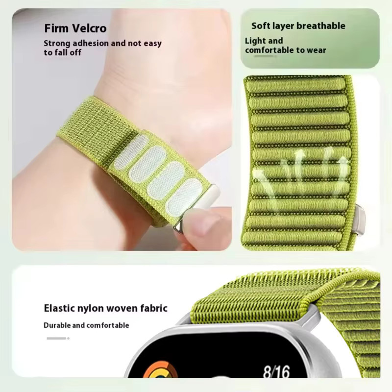 Xiaomi Uhrenarmband Nylon geflochten, Edelstahl, Unisex - Bild 5