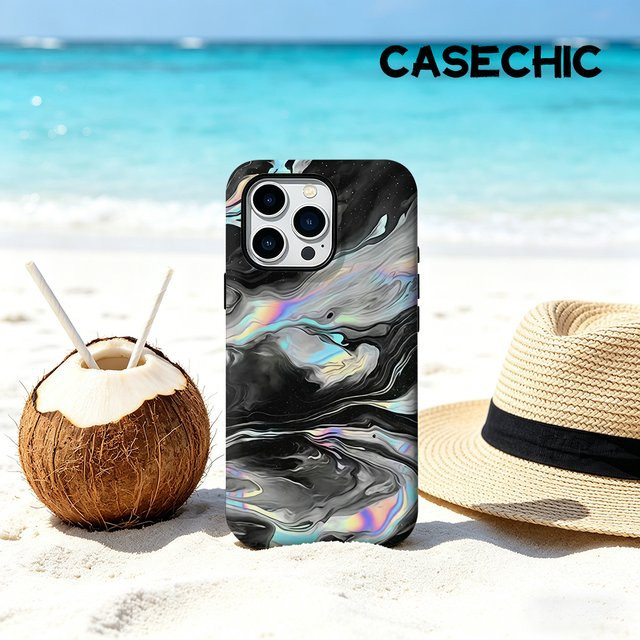 CaseChic MagSafe Schutzhülle für iPhone 17 16 15 14 Plus Pro Max Matte Bumper Stoßfeste Hülle aus hartem PC in Schwarz - Bild 1