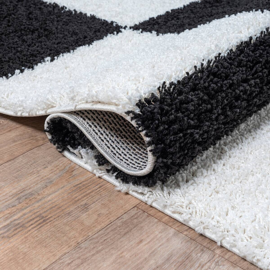 Sanat Hochflorteppich MILANO modern schwarz B: 80 cm, L: 150 cm - Bild 3