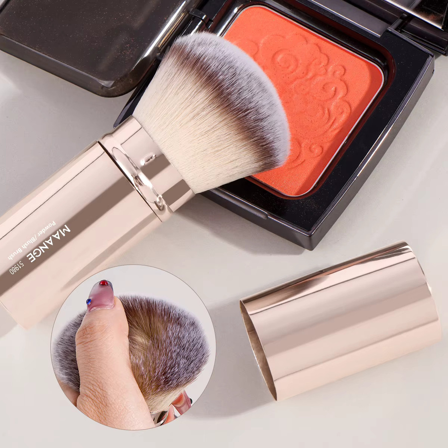MAANGE Foundation Make-Up Pinsel, 2 Stück, Kabuki Pinsel Flach/Winkel - Bild 2