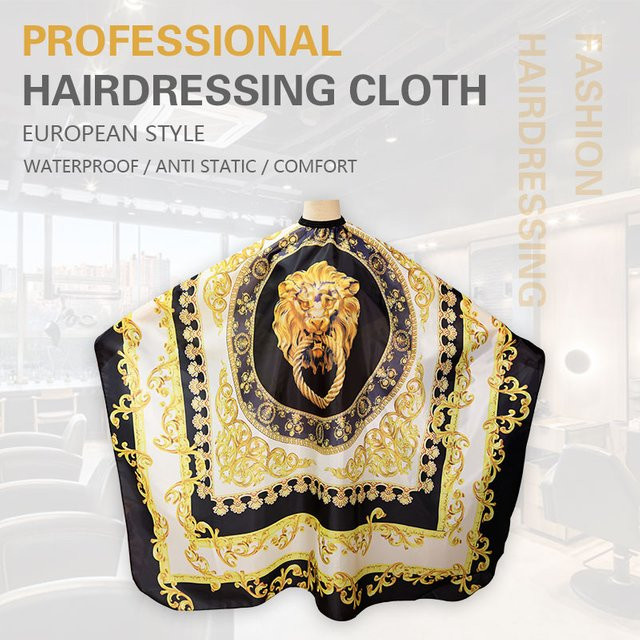Professioneller Friseurumhang mit Löwenmuster, Wasserdichte Friseurschürze - Bild 1