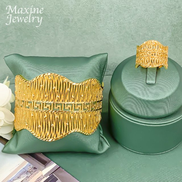 HIPUNK Schmuckset, Armband mit Ring-Set, 18 Karat vergoldet, Gold, Damen - Bild 1