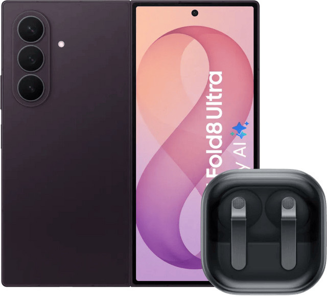 Samsung Galaxy Z Fold8 Ultra 256GB 5G Lila und Samsung Galaxy Buds4 Pro Schwarz - Bild 1