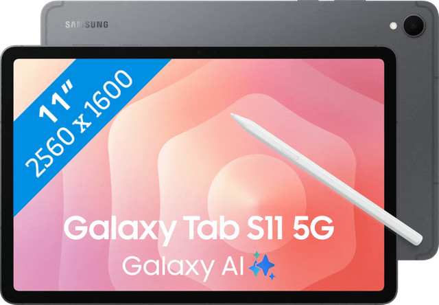 Samsung Galaxy Tab S11 11 Zoll Tablet 256 GB Wi-Fi + 5G Grau - Bild 1