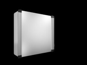 Rittal AX Installations-Gehäuse 6320.650 in Hellgrau, B/T/H: 60 x 60 x 60 cm - Bild 2