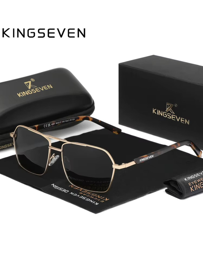 KINGSEVEN Sonnenbrille, polarisiert, Unisex, Vollrand - Bild 3