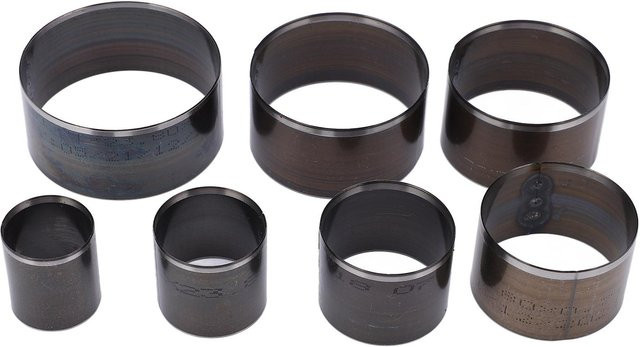7-teiliges rundes Leder-Stanzwerkzeug Set von shoemst aus Kohlenstoffstahl in Grau - Bild 1