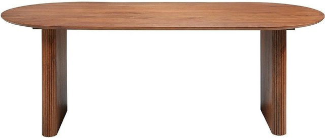 Vente-unique Esstisch Balimela aus Mangoholz in Natur Dunkel Braun mit 200 cm Breite - Bild 1