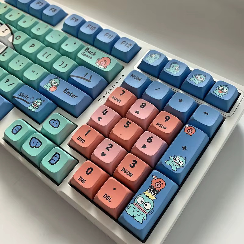 Skyloong Ugly Fish Tastenkappen im XDA-Profil, 133 Stück, PBT Dye-Sub, Multicolour, für mechanische MX-Tastaturen - Bild 3