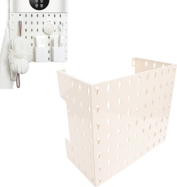 TOPINCN Stecktafel-Kombinationsset als wandmontiertes Display und multifunktionales Lagerregal in Weiß, B/T/H: 42,5 x 30,5 x 17,5 cm - Bild 1