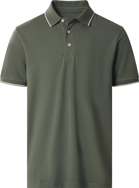 Es scheint ein Fehler in der Aufgabenstellung vorzuliegen: Der bereitgestellte Titel und die Facetten beziehen sich auf ein **Piqué Poloshirt** (Bekleidung), während die Anweisungen und Regeln explizit für **Schmuck- oder Uhrenartikel** definiert wurden.
 - Bild 1