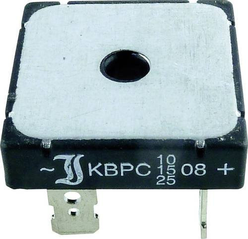 Diotec KBPC10/15/2502FP Brückengleichrichter KBPC 200V 25A Einphasig in Schwarz - Bild 1