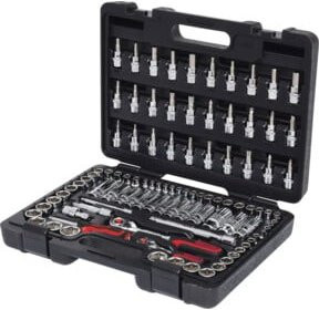 KS Tools CHROMEplus Steckschlüssel-Satz 1/4" und 3/8", 99-teilig, Silber - Bild 1