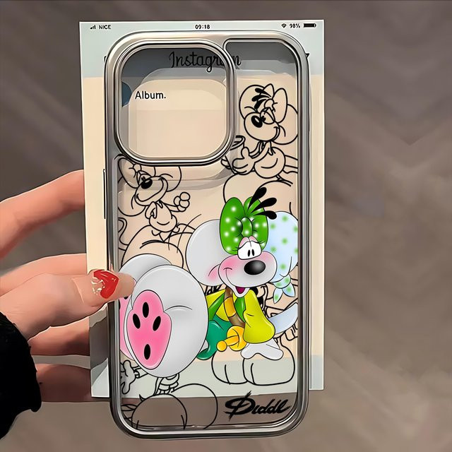 Mart121 Cartoon D-Diddls Handyhülle für iPhone 17 16 15 14 13 12 11 Pro Max X XR XS Max Plus 8 7 Transparent Multicolour - Bild 1