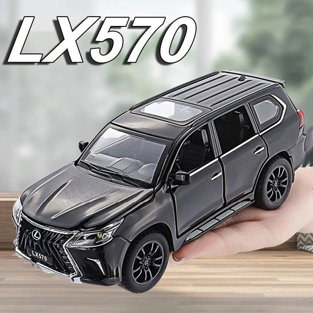 XMD LX570 Modell Spielzeugauto, 1:32, mit Licht und Sound, Metall, Gummi - Bild 1