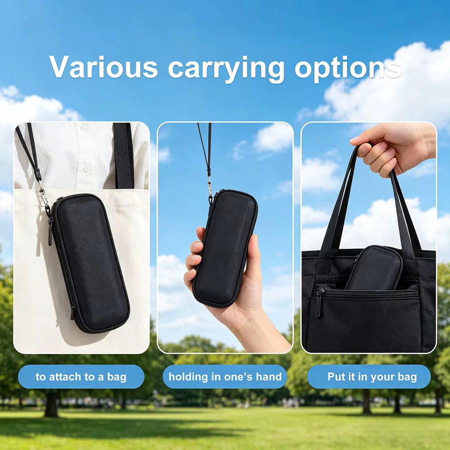 XFJI Tragbare Schutzhülle in Schwarz als harte Aufbewahrungstasche für die DJI Osmo Pocket 4 Standard Combo Gimbal-Kamera und Zubehör - Bild 4