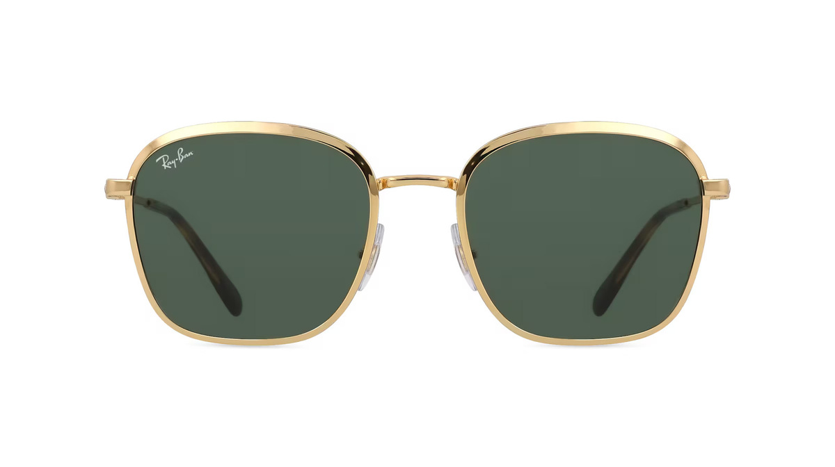 Ray-Ban RB3720 Sonnenbrille, Vollrand, Quadratisch, Metall, Unisex, gold - Bild 1