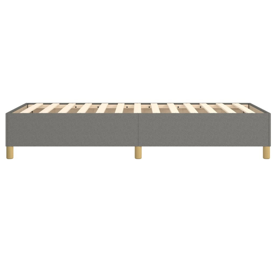 vidaXL Boxspringbett in Dunkelgrau mit Stoffbezug, B/T/H: 90 x 200 cm - Bild 3