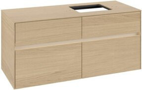 V&B Waschtischunterschrank Collaro mit LED-Beleuchtung, B/T/H: 120 x 54,8 x 50 cm, Farbe Nord Oa - Bild 1
