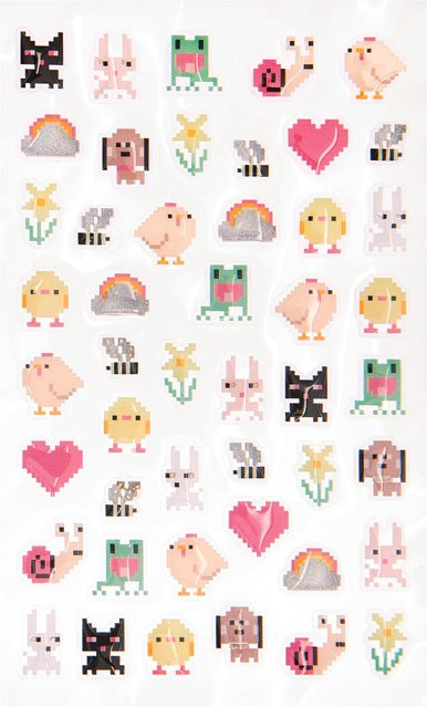 Rico Design Paper Poetry Gelsticker Pixel aus Epoxidharz - Bild 1