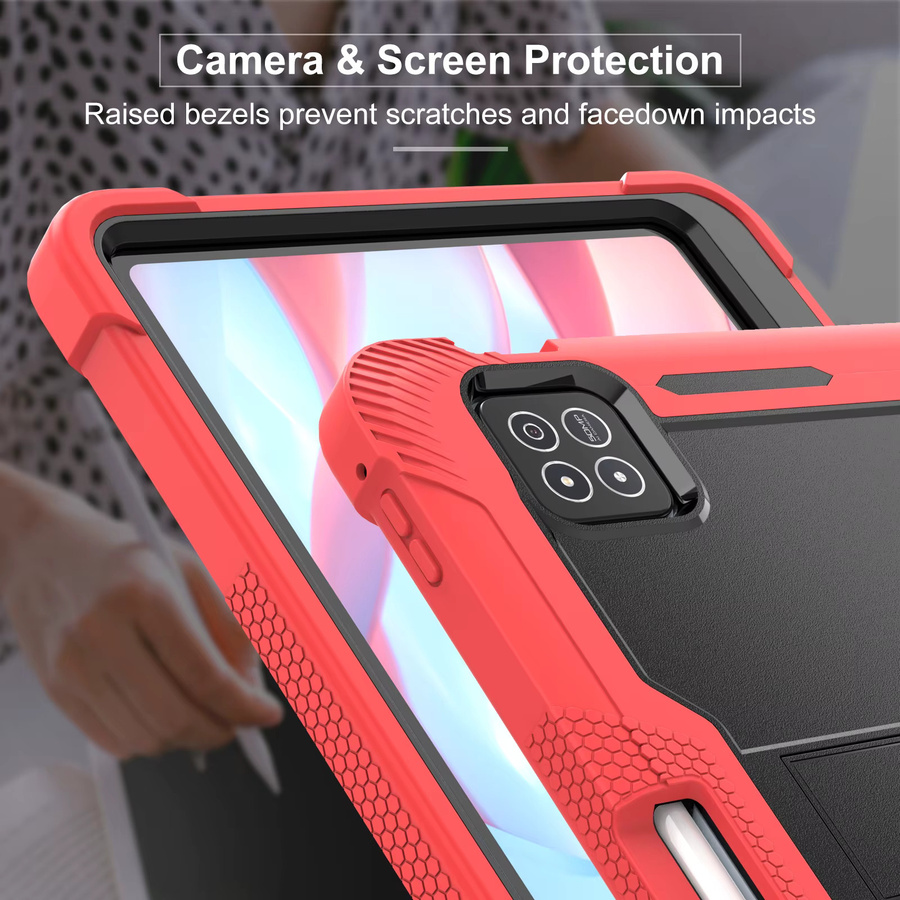 Schutzhülle mit Ständer für Xiaomi Pad 8 Pro 11,2 Zoll 2024 und Poco X1 in Grau, Grün oder Rot - Bild 2