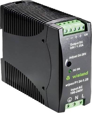 Wieland Electric 81.000.6110.0 Schaltnetzteil 24V 1.25A 30W in Schwarz - Bild 1