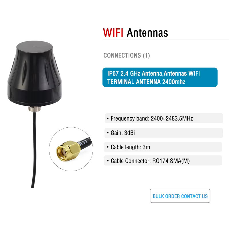 ANDPROG WIFI Antenne 2,4 GHz mit IP67 Schutzklasse in Schwarz - Bild 2