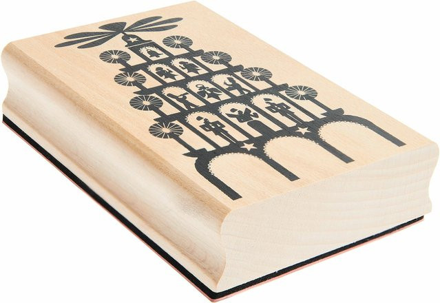 Rico Design Paper Poetry Stempel Weihnachtspyramide - Bild 1