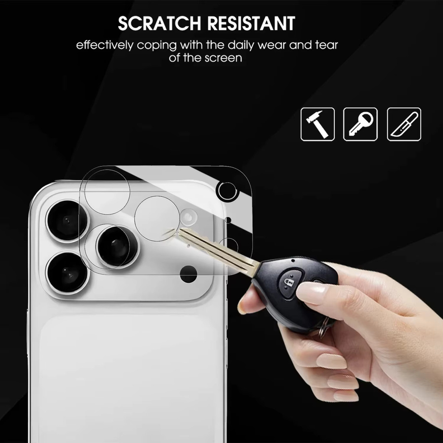 Kameraobjektiv-Schutzfolie für Apple iPhone 17, iPhone 17 Air und iPhone 17 Pro Max, transparent, 1-4 Stück - Bild 3