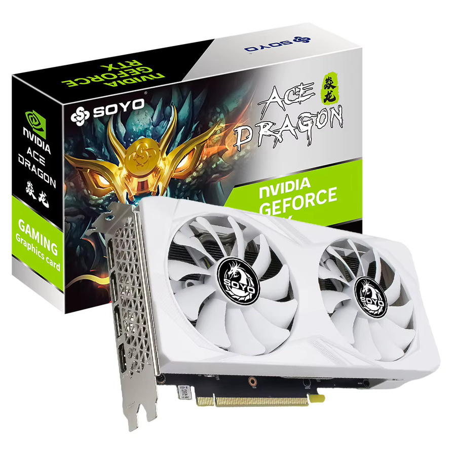 SOYO NVIDIA GeForce RTX 3070 Gaming-Grafikkarte, 8 GB GDDR6, 256 Bit, Weiß - Bild 1