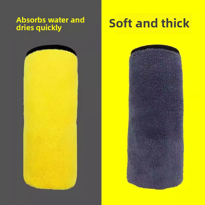 PetClear Haustiertuch aus Coral Fleece in Gelb, doppellagig und verdickt, super saugfähig und hypoallergen, B: 60 cm, T: 30 cm - Bild 5
