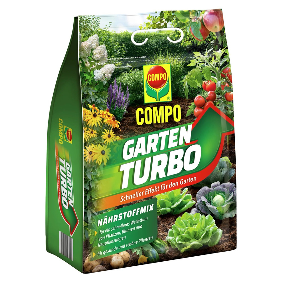 Compo Spezialdünger Gartenturbo mit Sofortwirkung für Ziergarten, Gemüsegarten und Rasen, 4 kg - Bild 2