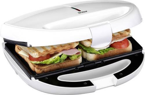 Trisa Tasty Snack Sandwich-Toaster in Weiß aus Kunststoff - Bild 1