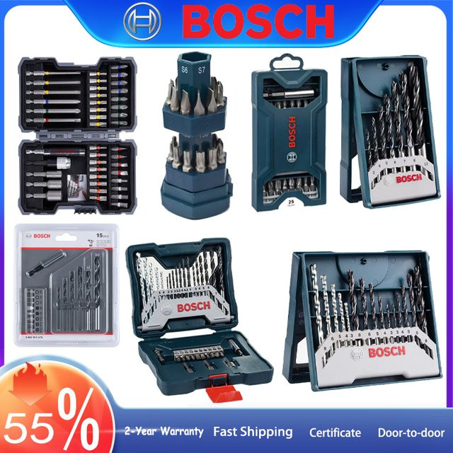 Bosch HSS Bohrer und Schraubendreher-Bit Set aus Edelstahl für Schlagbohrer mit PH/PZ/S/L/HEX Magnetschrauber Köpfen - Bild 1