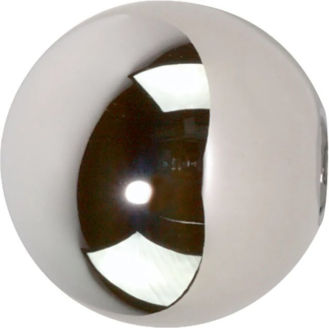 Mydeco Gardinenstange-Endstück Ball in Chrom, Durchmesser: 2 cm - Bild 1