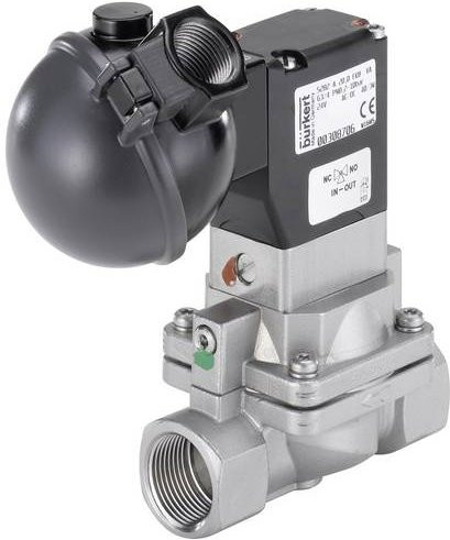 Bürkert Servogesteuertes Ventil 382749 5282 in Messing, Grau, 120V - Bild 1