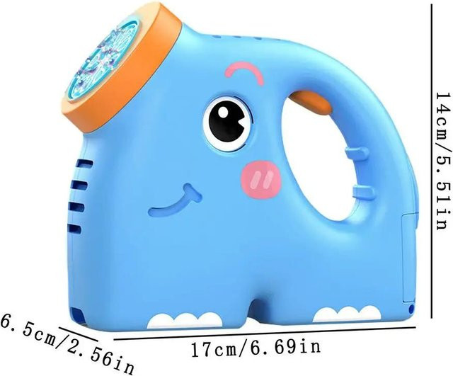Wucifang Bags Elefant Seifenblasenmaschine, Outdoor-Spielzeug, blau, ab 3 Jahre - Bild 1