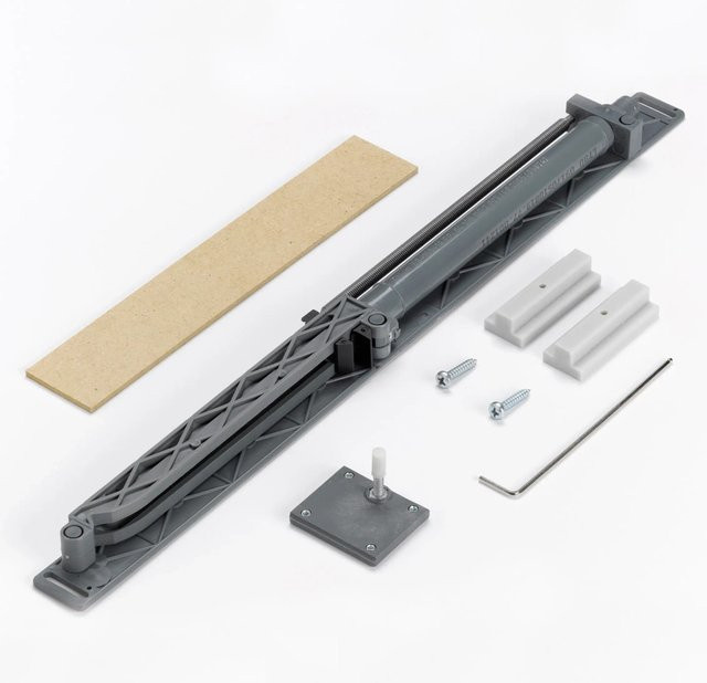 Skyscope Selbsteinzug-Bausatz für Baupakete in Grau, B/T/H: 38,2 x 2,5 x 2,5 cm - Bild 1