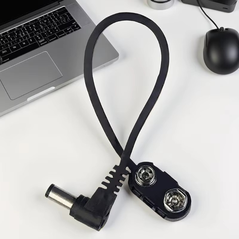 Marbit Gitarrenpedal-Stromzubehör 9V-Batterie-Schnappverbinder und Clip-Konverter-Adapter in Schwarz - Bild 2