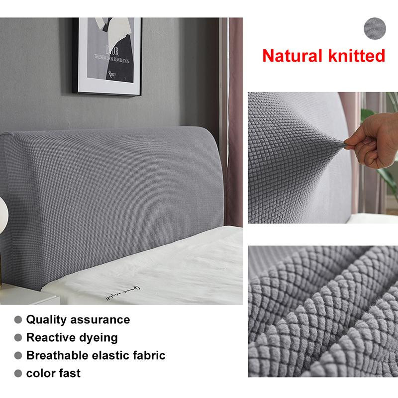 Leorate Bettkopfteilbezug aus Polarfleece in Grau, B/H: 120 x 70 cm - Bild 2