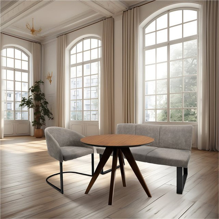 HTI-Living Esszimmerbank Vemal mit Kunstlederbezug im modernen Retro-Stil