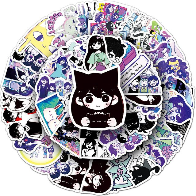 Omori Anime Graffiti Aufkleber, Bunt / Mehrfarbig, 10/30/50 stücke - Bild 1