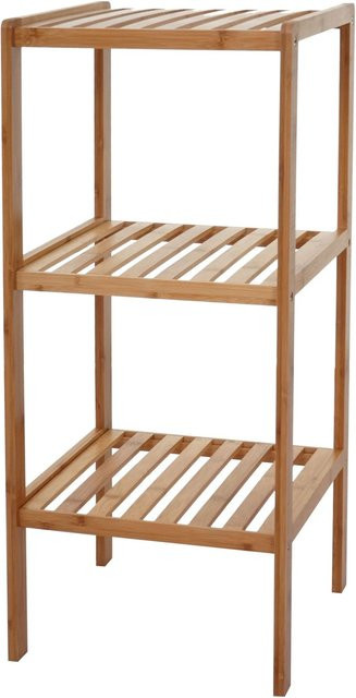 Badregal MCW-B18 aus Bambus in Braun, freistehendes Badezimmer-Standregal, B/T/H: 80 x 33 x 34 cm - Bild 2