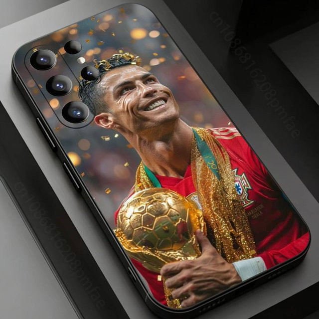Fußball C-CR7 R-RonaldoS-S Handyhülle für Samsung Galaxy S24 S23 S22 S21 S20 Ultra Plus FE in Multicolor - Bild 1