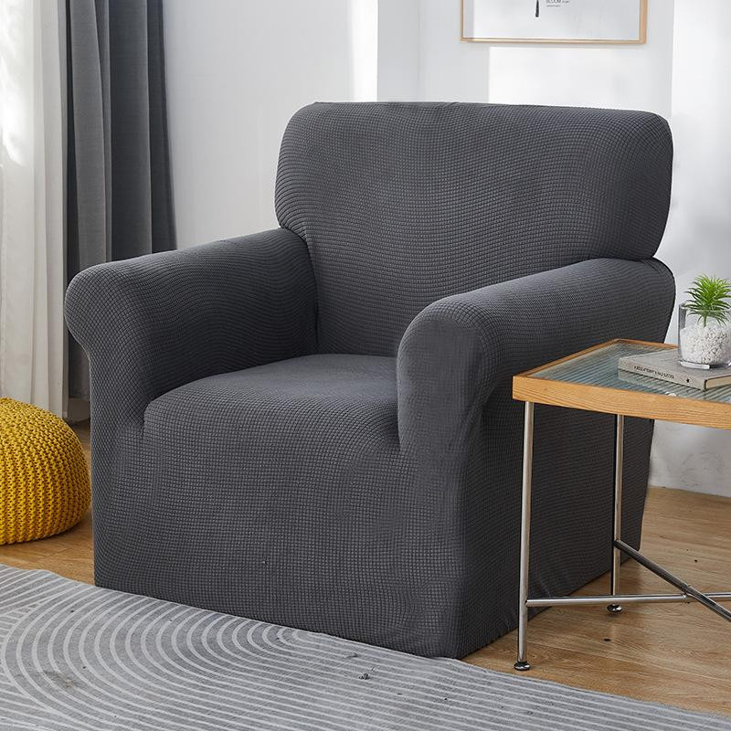 Yiran Furniture Elastischer Einzelsofa-Überzug in Grau für alle vier Jahreszeiten - Bild 4