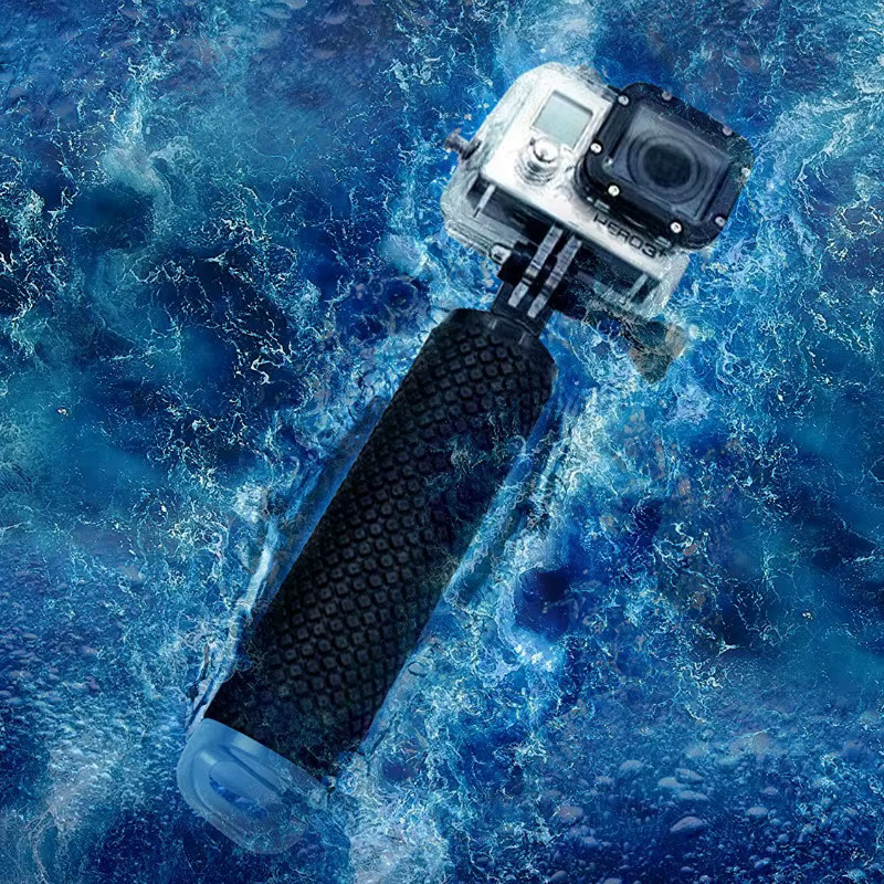Wasserdichter schwimmender Handgriff in Schwarz für GoPro Hero 7, 6, 5, 4, 3+ und Sjcam Yi Lite, rutschfestes Floaty Bobber Set für Action-Kameras - Bild 4