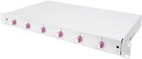 Digitus LWL-Patchpanel DN-96330-4 bestückt mit 6 LC Ports, 1 HE, grau und weiß - Bild 1