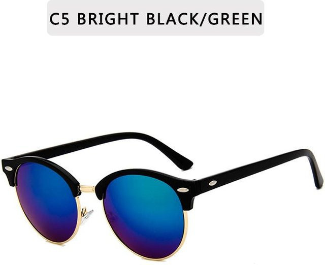 Yiran bag Sonnenbrille Halbrandlos, Browline, Kunststoff, Schwarz, Unisex - Bild 1